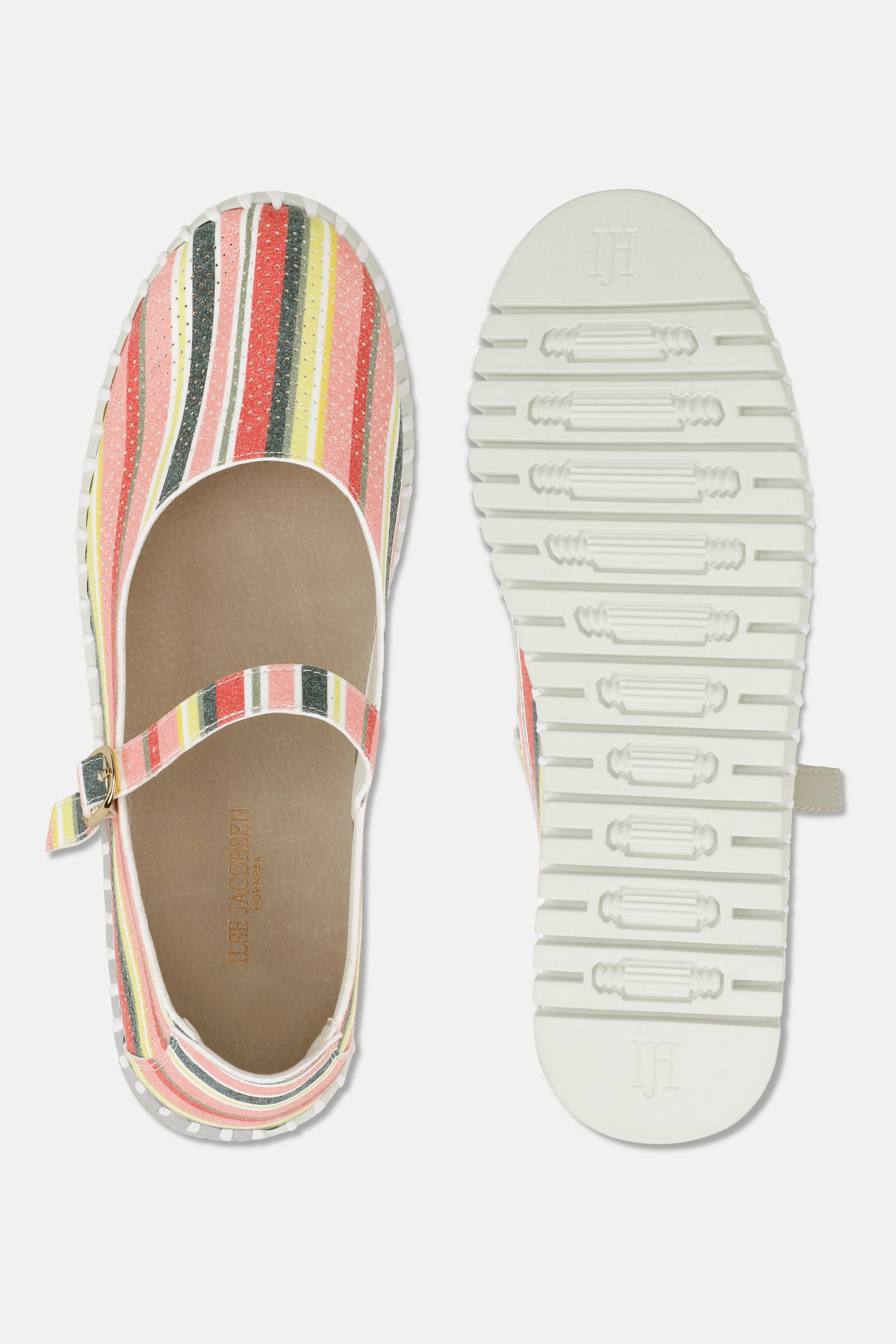 Ballerina Randig - Peach Bud White